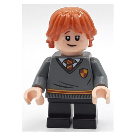 Minifigurka LEGO Ron Weasley, Gryffindor Sweater with Crest, Short Black Legs
