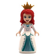 Minifigurka LEGO Ariel - Human Form, White Dress, Crown