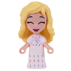 Minifigurka LEGO Elsa - Microdoll, White Dress, Loose Hair