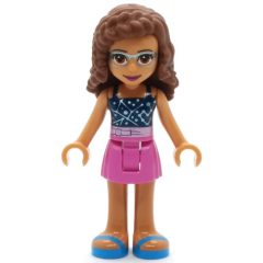 Minifigurka LEGO Olivia - Dark Blue Top, Dark Pink Skirt
