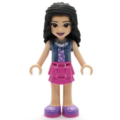 Minifigurka LEGO Emma - Sand Blue Jacket, Magenta Skirt