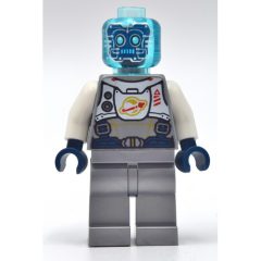 Minifigurka LEGO Droid - Flat Silver Torso, Legs, Trans-Light Blue Head