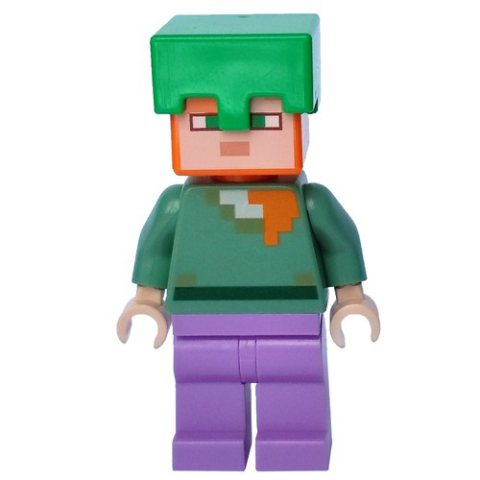 Minifigurka LEGO Alex - Bright Green Helmet