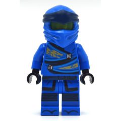 Minifigurka LEGO Jay with Plain Trans-Neon Green Head