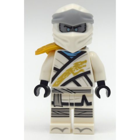 Minifigurka LEGO Zane with Shoulder Cover and Silver Head (Legacy)