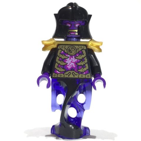 Minifigurka LEGO Overlord - Trans-Purple Head, Black Torso, Shoulder Guard