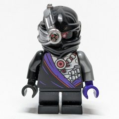 Minifigurka LEGO Nindroid with Dual Sided Head, Shoulder Armor (Legacy), Short Legs, Shoulder Harness