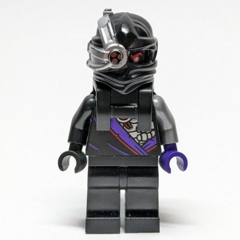 Minifigurka LEGO Nindroid with Dual Sided Head (Legacy) -neck Bracket
