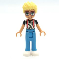 Minifigurka LEGO Olly - Animal Print Shirt, Dark Azure Pants, White Shoes