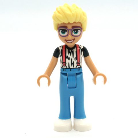 Minifigurka LEGO Olly - Animal Print Shirt, Dark Azure Pants, White Shoes