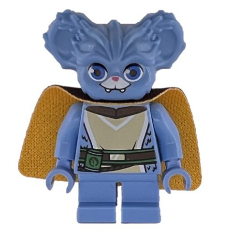 Minifigurka LEGO Nubs, Dark Brown Cape