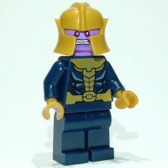 Minifigurka LEGO Thanos in Dark Blue and Gold Outfit (Plain Legs)
