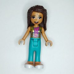Minifigurka LEGO Andrea - Gold Jacket, Dark Turquoise Pants