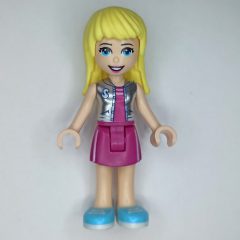 Minifigurka LEGO Stephanie - Silver Top, Magenta Skirt