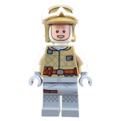 Minifigurka LEGO Luke Skywalker, Hoth Outfit, Tan Hat, Printed Light Bluish Gray Legs