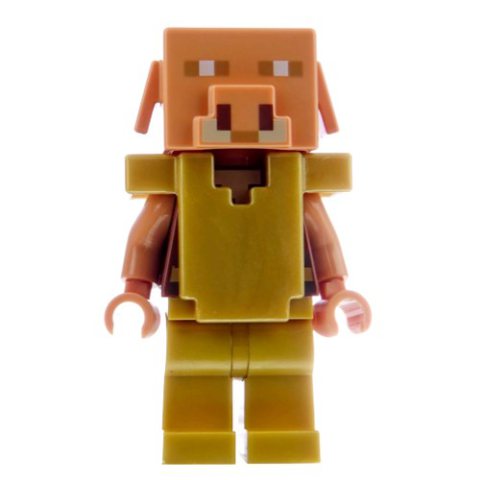 Minifigurka LEGO Piglin, Armor, Pearl Gold Legs