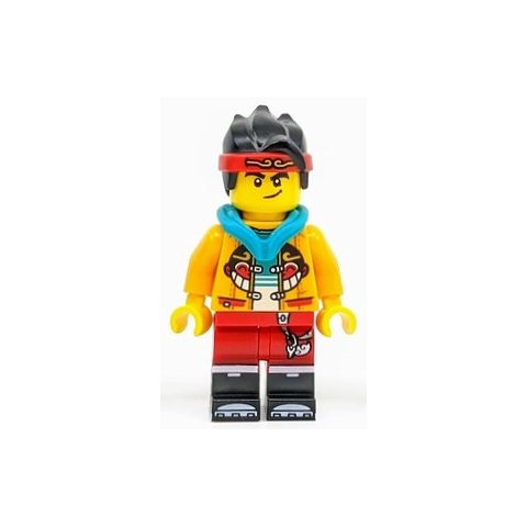 Minifigurka LEGO Monkie Kid, Dark Turquoise Hood