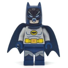 Minifigurka LEGO Batman, Light Bluish Gray Suit, Dark Blue Cape and Cowl (60's TV Series)