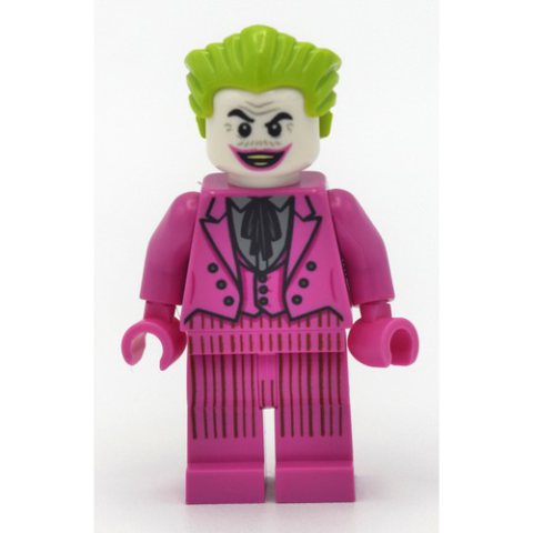 Minifigurka LEGO The Joker in Dark Pink Suit, Dark Pink Hands (60's TV Series)