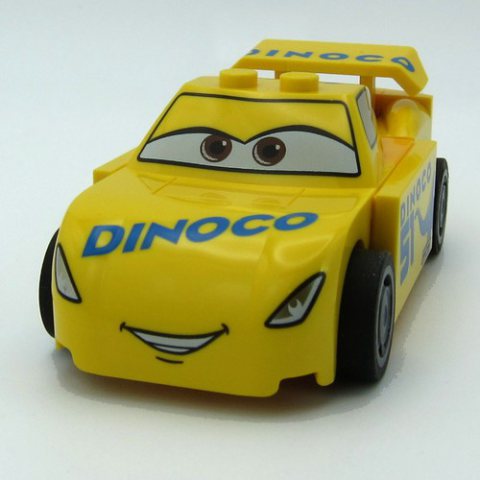 Minifigurka LEGO Cruz Ramirez, Large Dinoco Logo