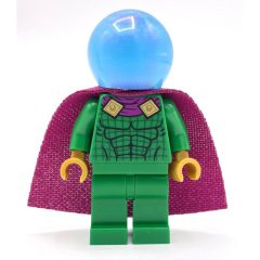Minifigurka LEGO Mysterio, Green Outfit, Opal Trans-Light Blue Helmet