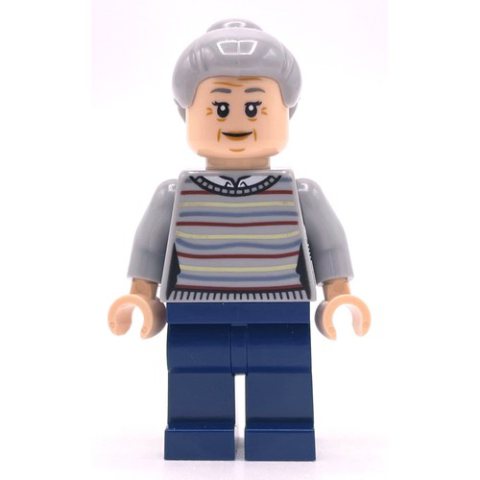 Minifigurka LEGO Aunt May, Light Bluish Gray Sweater