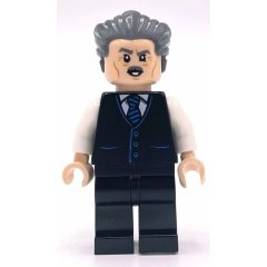 Minifigurka LEGO J. Jonah Jameson, Black Suit, Dark Bluish Gray Hair