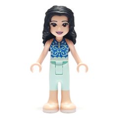 Minifigurka LEGO Emma - Dark Blue Top, Light Aqua Pants