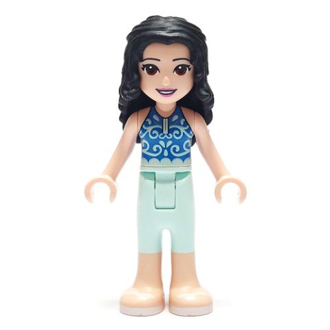 Minifigurka LEGO Emma - Dark Blue Top, Light Aqua Pants