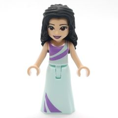 Minifigurka LEGO Emma - Light Aqua Dress