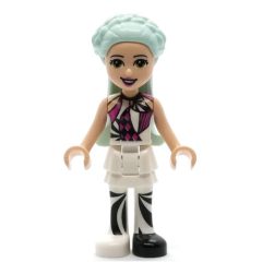 Minifigurka LEGO Stella - White Top, White Skirt, Light Aqua Hair