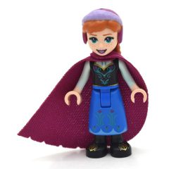 Minifigurka LEGO Anna, Black Top, Blue Skirt