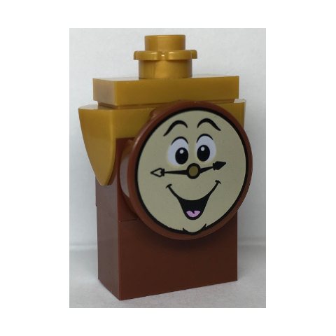 Minifigurka LEGO Cogsworth, Short, Gold Top