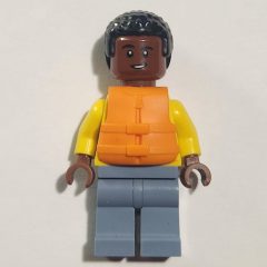 Minifigurka LEGO Darius, Sand Blue Legs, Life Jacket