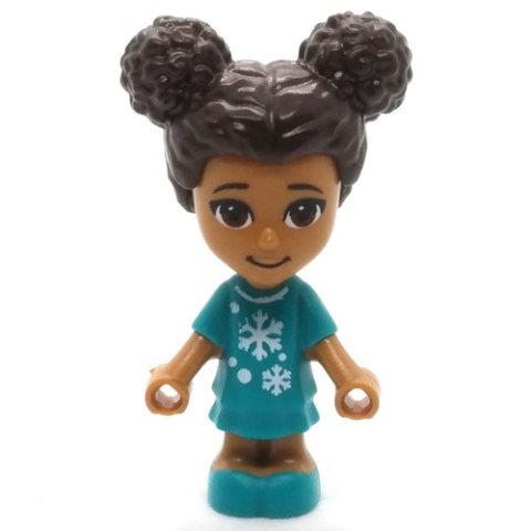 Minifigurka LEGO Andrea - Microdoll, Dark Turquoise Dress