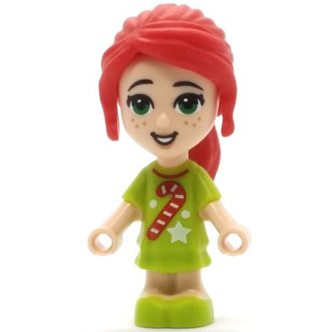 Minifigurka LEGO Mia - Microdoll, Lime Dress