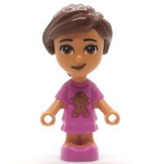 Minifigurka LEGO Olivia - Microdoll, Dark Pink Dress