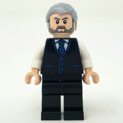 Minifigurka LEGO Alfred Pennyworth, Light Bluish Gray Hair and Beard