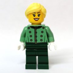 Minifigurka LEGO Picollo, Sand Green Torso, Dark Green Legs, Female