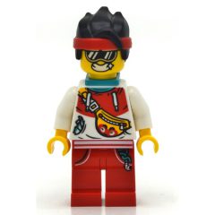 Minifigurka LEGO Monkie Kid, White Hoodie. Neck Bracket