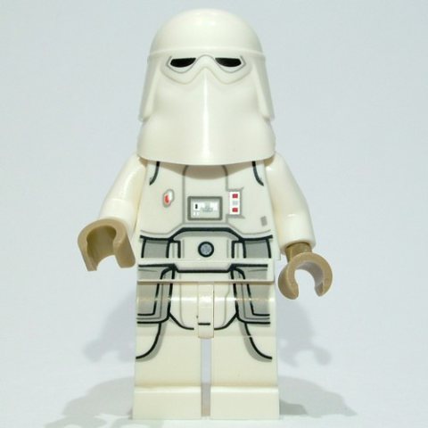 Minifigurka LEGO Snowtrooper, White Hips, Reddish Brown Head, Female