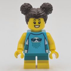 Minifigurka LEGO Girl, Medium Azure Bathing Suit