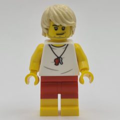 Minifigurka LEGO Lifeguard, White Vest, Tan Hair