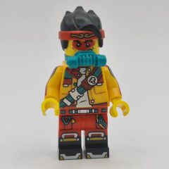 Minifigurka LEGO Monkie Kid, Bright Light Orange Jacket, Breathing Apparatus