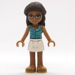 Minifigurka LEGO Layla - Dark Turquoise Top, White Skirt