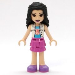 Minifigurka LEGO Emma - White Coat, Dark Pink Skirt
