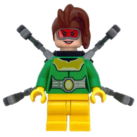 Minifigurka LEGO Dr. Octopus / Doc Ock, Female, Flat Silver Arms