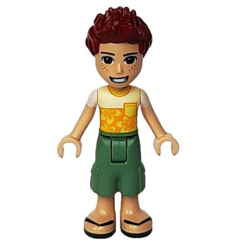Minifigurka LEGO Daniel - White/Yellow Shirt, Sand Green Pants