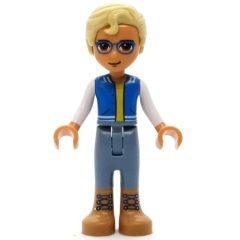 Minifigurka LEGO Sebastian - Blue Jacket, Sand Blue Pants, Tan Hair