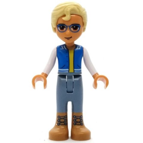 Minifigurka LEGO Sebastian - Blue Jacket, Sand Blue Pants, Tan Hair